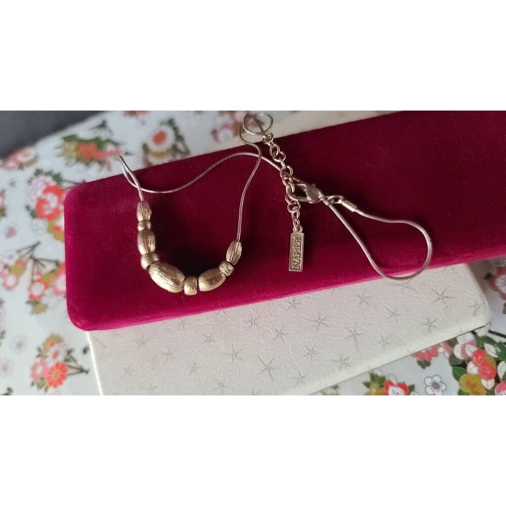 Vintage Napier Goldtone Beaded Necklace